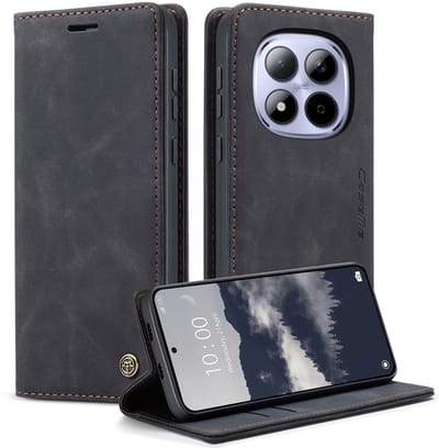 CaseMe Hoesje - Geschikt voor Xiaomi Redmi Note 15 Pro 5G Hoesje - CaseMe 013 Book Case - Zwart