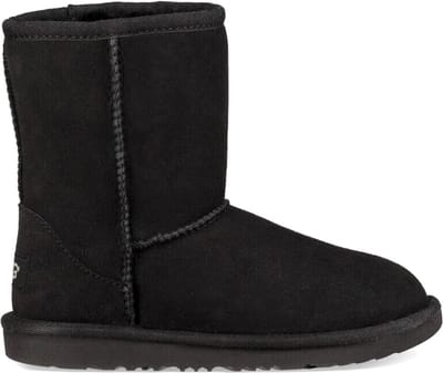 UGG® Classic Short II-laars voor kinderen  in Black, Maat 31, Dubbelzijdig