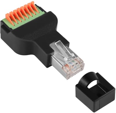 Dailygoody - RJ45 Plug - Soldervrije Adapter voor Snelle Verbinding met 8-Pins Terminal