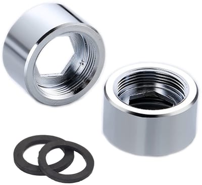 Dailygoods - 2-delige Kraanadapter - Waterbesparend - Zilver - Vrouwelijk Draad - Geschikt voor Badkamer en Keuken - Adapter voor Waterzuiveraar
