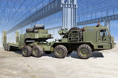 Trumpeter Modelbouwpakket Militaire voertuigen - 01086 BAZ-6403 with ChMZAP-9990-071 trailer Plastic - 1:35 - Modelbouw