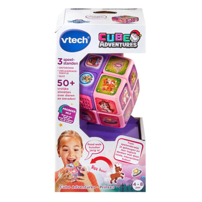 VTech Kubus - Draai de Kubus - Ontdek Spelersgewijs Interessante Weetjes over de Huisdieren van de Prinses - Speel Uitdagende Spellen - Vanaf 4 Jaar