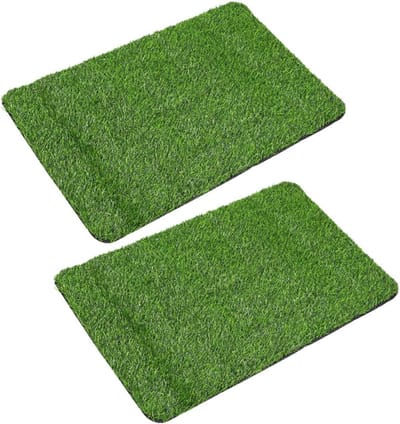 Kunstgrasmat Honden - Grasmat Buiten - Huisdier Training - Realistische Textuur - 58x38 cm - Groen
