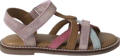 Vertbaudet Sandalen met klittenband van leer voor kinderen, kleuterschoolcollectie