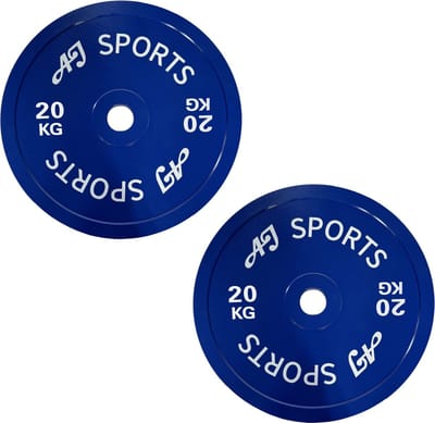 AJ-Sports Olympische Halterschijven 20 kg - 2 Stuks - Halterschijf 50 mm - Gewichten set - Halters - Halterset - Halterstang - Halterbank - Fitness - Krachttraining