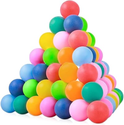 Gemengde kleuren tafeltennisballen - 50 stuks - Ping pongballen voor training en decoratie