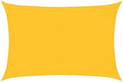 vidaXL - Zonnezeil - 160 - g/m² - rechthoekig - 2x2,5 - m - HDPE - geel