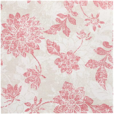 8x 20 Servetten ROYAL Collection 1/4 vouw 40 cm x 40 cm bordeaux Flowers