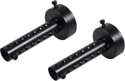 2 Stuks 60mm Universele Motoruitlaat Demper DB Killer Afneembare Achterdemper Zwart voor Motorrijders