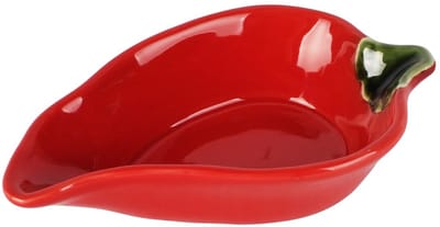 Dekoratief | Schaaltje paprika, rood, porselein, 15x10x3cm | A260387