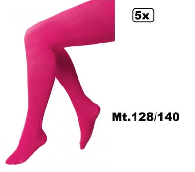 5x Maillot roze/pink mt.128/140 - Piet Sinterklaas evenement party verjaardag sport fun winter