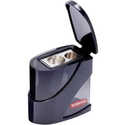 Derwent Dubbele Potlood Puntenslijper - Voor potloden met diameter 8 of 11 mm