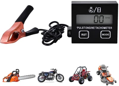 Dailygoods - Dailygoody - Digitale Tachometer - Tachometer voor Benzinemotoren - Geschikt voor 2-Takt en 4-Takt - Motoren - Precisie metingen - Eenvoudig in gebruik