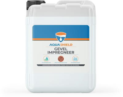 Aquashield Gevelimpregneer - Can, 5L - Watergedragen gevelimpregneermiddel - Uitstekende Waterafstotendheid