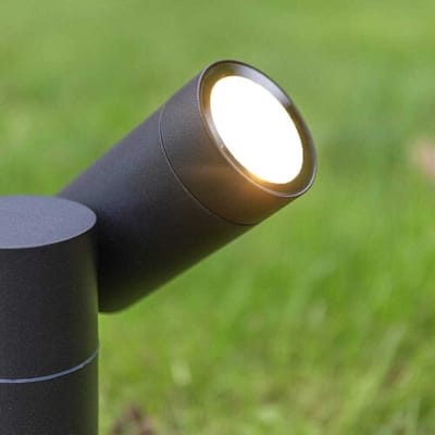 HOFTRONIC Pinero LED prikspot - GU10 4 Watt 345 Lumen - Dimbaar - Kantelbaar - 6500K daglicht wit - IP64 Waterdicht - Zwart - Tuinspot - Pinspot