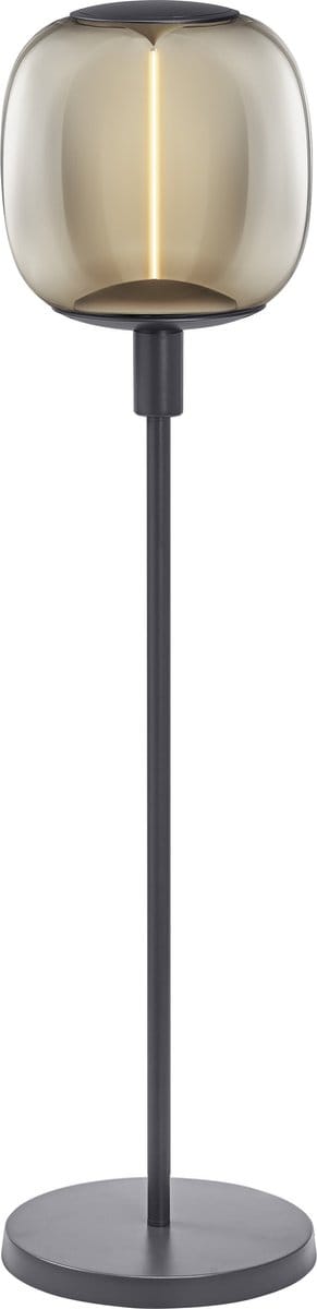 LEDVANCE DECOR STICK SHORT grondlamp, 1 x E27, donkergrijs, edelstaal, ind. verlichtingsscenario's, ideaal voor woonruimtes, schakelaar met voetbediening, modern ontwerp, E27-lampvoet, decoratief