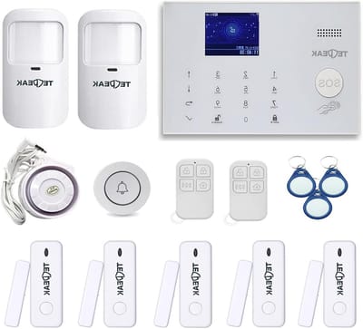 Alarmsysteem Compleet Systeem - Huisbeveiliging Set - Woning Beveiligen - WLAN en GSM Functie - 100 Sensoren Max - Wit