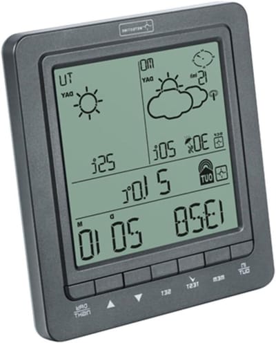 Draadloos Weerstation - Weersvoorspeller - Weersvoorspelling - 2-daags Bericht - 470 Steden - Zilver