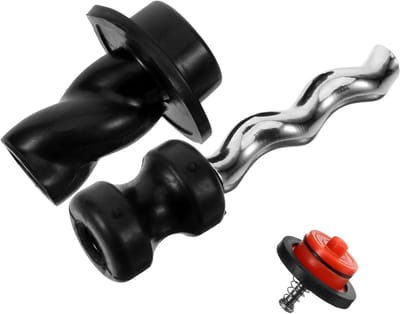 Pompstang Huls - Pomp Accessoire - Water Verplaatsen - Schroefhuls Ontwerp - 14 cm Lengte - Zwart
