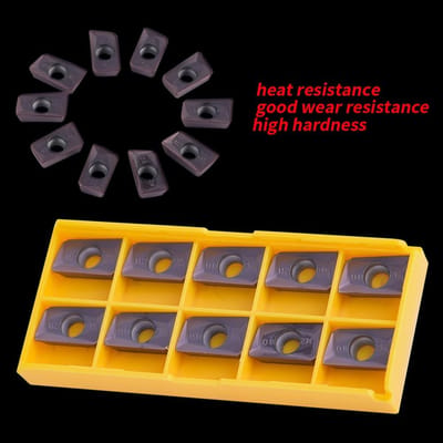 Dailygoods- Carbide Inserts 10 Stuks - APMT1604 M2 VP15TF - Hardmetalen Tips - CNC Draaigereedschap - Roestvrij Staal - Hoogwaardige Kwaliteit - Snijplaten