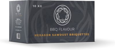 BBQ Flavour Houtskool - Briketten - Hexagon Sawdust - 10 kg - Houtskool Briketten - Shichirin - Charcoal