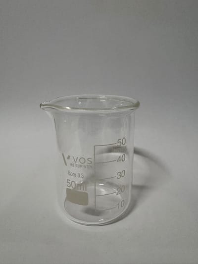 VOS Bekerglas 50 ml laag model – hittebestendig borosilicaatglas 3.3 – 1 stuk