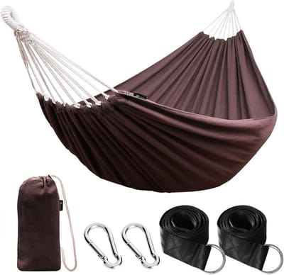 Hangmat met Spreidstok - Ademend Katoen - Relaxstoel
