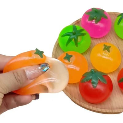 Tomatenontluchtingsbal, knijpbare en decompressie-ontluchtingsbal, ontluchting speelgoed, creatief grap speelgoed green