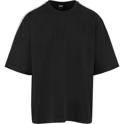 Urban Classics - Tennis Core Heren T-shirt - S - Zwart