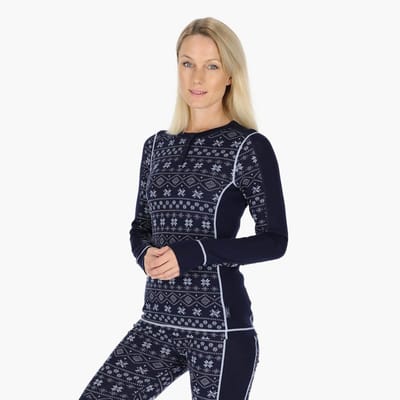 Swedemount Idre Wool LS Top – wollen top voor dames – Maat 38