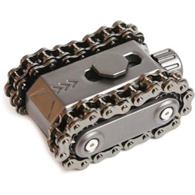 EDC Metalen Tank Vingertop Spinner Ketting Tandwiel Speelgoed Kantoor Stressverlichters Speelgoed Kantoor Stress Verlichters Voor Volwassenen Kinderen Cadeau Speelgoed gray
