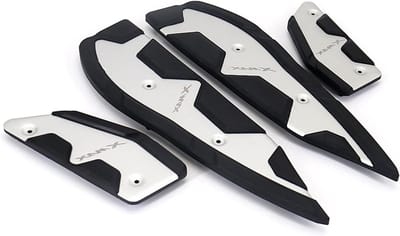 Motorfiets Voetsteunen - Pedaal Plaat - Verbeterde Rijervaring - Antislip Ontwerp - CNC Aluminium - Zwart