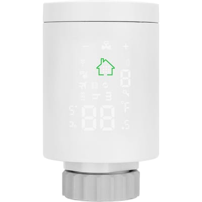 Tuya ZIGBEE3.0 Intelligent Radiator Actuator Programmeerbare Thermostatische Radiatorklep Temperatuurregelaar Spraakgestuurd wit