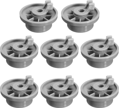 Somstyle Vaatwasser Korf Wieltjes Universeel - 8 Stuks - 37mm - Wiel Van Onderkorf - Grijs