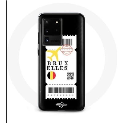 Coque - Samsung - Galaxy S20 Ultra - Billet d'avion - Noir - Rigide