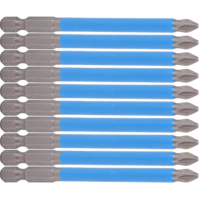 10 Stuks Kruiskopschroevendraaierbits 90mm PH2 Antislip Magnetisch Elektrische Boorbits Accessoire