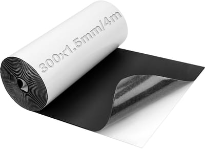 MTTproducts- Rubberplaat 300 mm x 4 m - Schuimrubber - Neopreen - Isolatie - Schokabsorptie - Duurzaam en veelzijdig - Schuimplaat