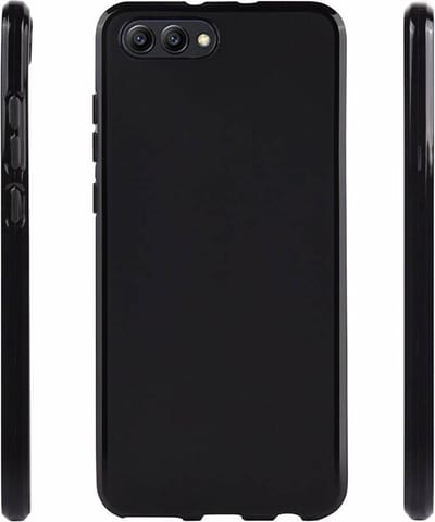 Zwart TPU Siliconen Case Backcover Hoesje voor Huawei Honor View 10