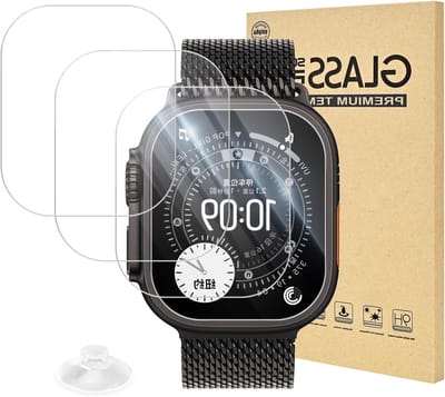 Hoogwaardige Screen Protector voor Apple Watch Ultra 3/2/1 - 49 mm, 9H HD Helder, Krasbestendig en Bubbelsvrij, Ideaal voor Bescherming van je Smartwatch
