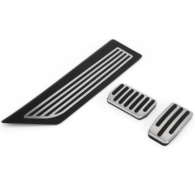Ensemble de pédales de pied automatiques Pédale de repos Pédale de frein Pédale d'accélérateur Antidérapant Remplacement pour Tesla Model Y white