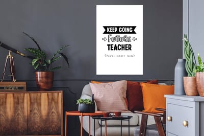 Muurstickers - Sticker Folie - Onderwijs - Studenten - Leraar - Docent - Quotes - 60x90 cm - Plakfolie - Muurstickers Kinderkamer - Zelfklevend Behang - Zelfklevend behangpapier - Stickerfolie