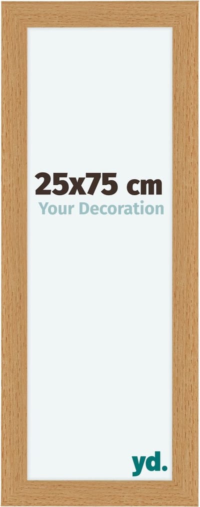 Your Decoration - Fotolijst 25x75 cm - MDF - Beuken - Como