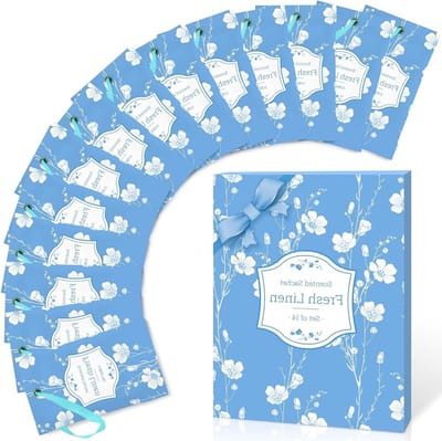 Luchtverfrisser sachets 14 stuks - Linnen geur - Natuurlijke geur - Perfect voor kledingkast - SnelShoppen