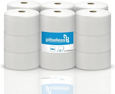 Industrieel Toiletpapier Dubbellaags - 18 Rollen van 100m - Sterk & Biologisch Afbreekbaar