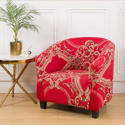 Moderne Floral Club Fauteuilhoezen Stoelhoes Stretch Kuipstoelhoes Bankhoes Spandex Bankhoezen voor Bar Counter 2021 2pcs chair cover