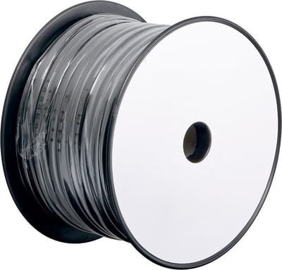 Telefoonkabel 4-aderig op rol - CU koper (AWG30) / zwart - 100 meter