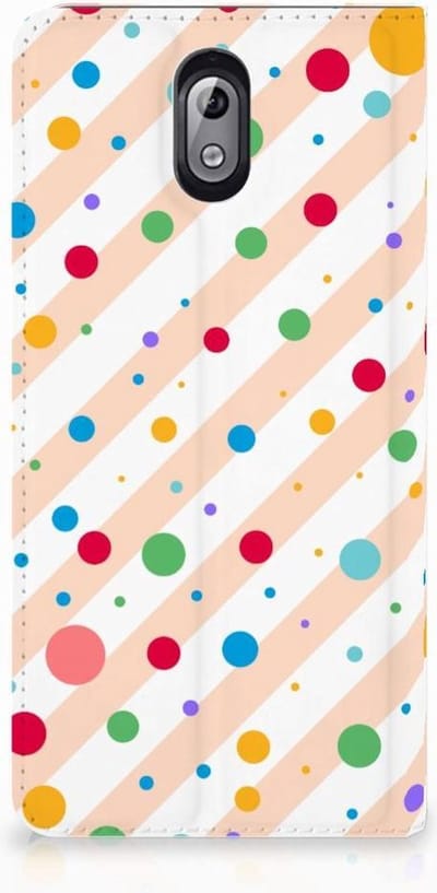 Nokia 3.1 (2018) Hoesje met Magneet Dots