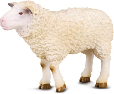 COLLECTA Figurine - Schaap - (M) - Boerderijdieren - Handgeschilderd - Miniatuur