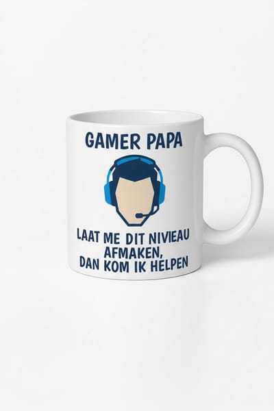 Gamer Papa Mok - Laat Me Dit Niveau Afmaken Koffiemok