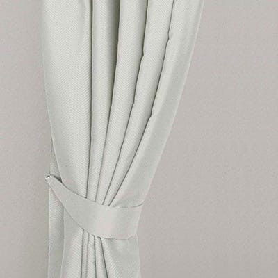 Homescapes verduisteringsgordijn tiebacks Chevron crème 2 stuks